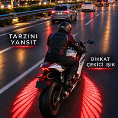 Viper Light Motosiklet Aksesuarı LED Işıklı Melek Kanadı Projektör Seti – 2’li Dekoratif Yansıtma Işığı